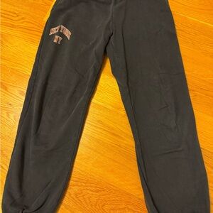 Brandy Melville Navy Joggers with Red NY Logo